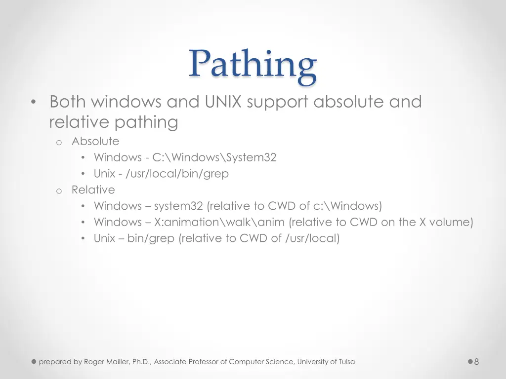 pathing