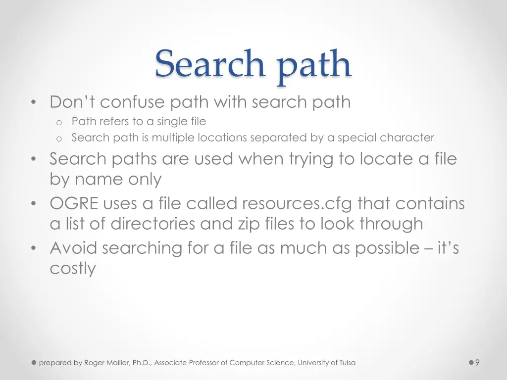 search path