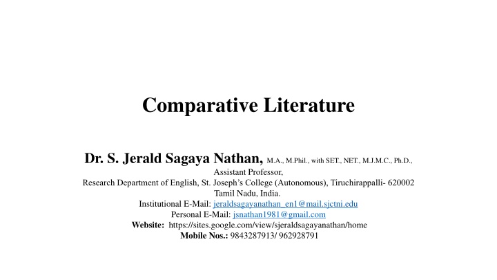 comparative literature