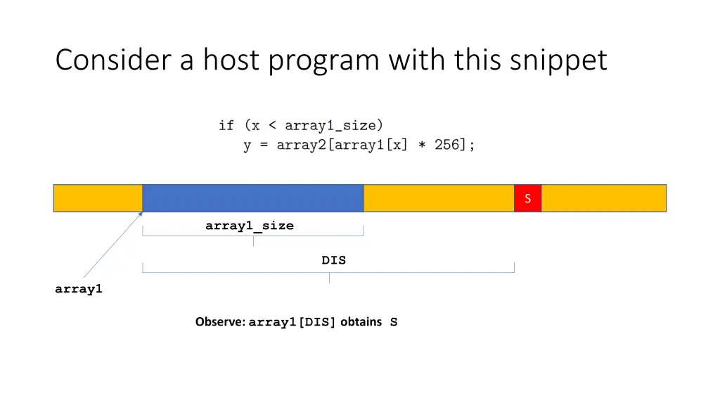 consider a host program with this snippet 1