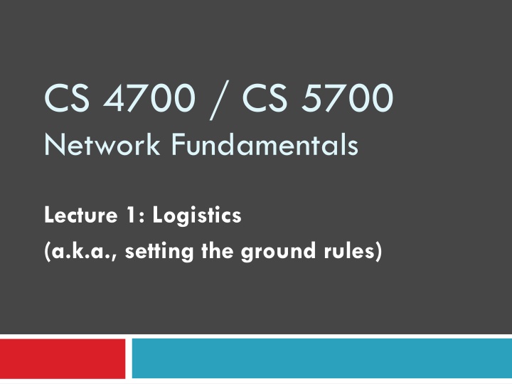 cs 4700 cs 5700 network fundamentals