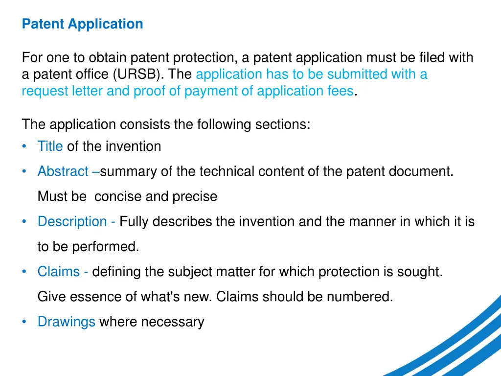 patent application