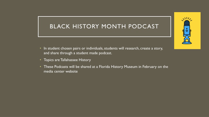 black history month podcast