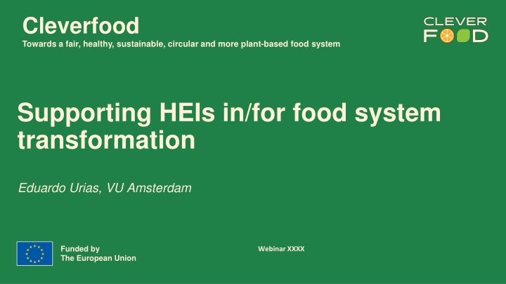 cleverfood towards a fair healthy sustainable