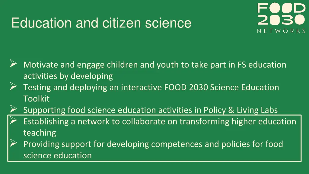 education and citizen science