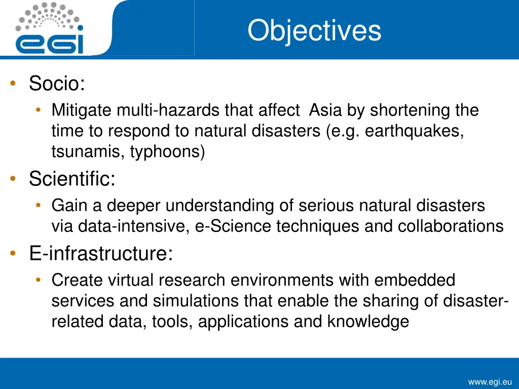 objectives