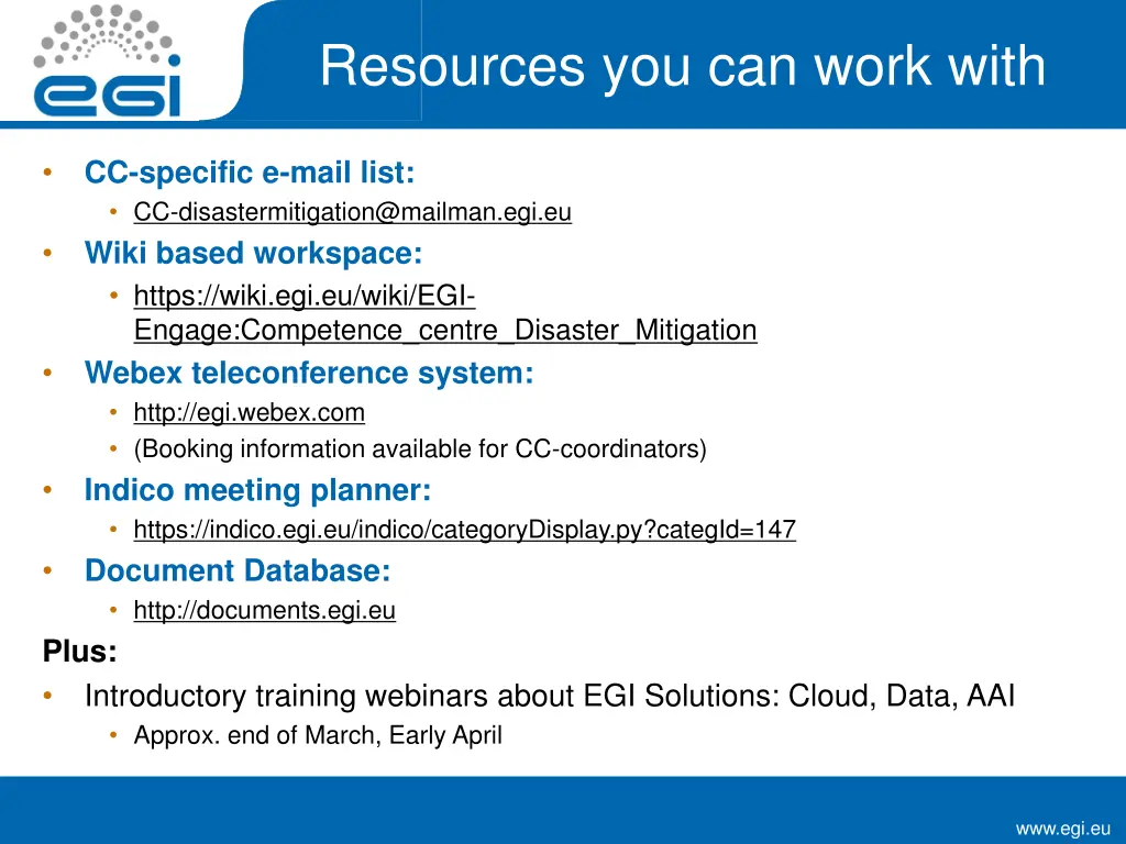 resources you can work with