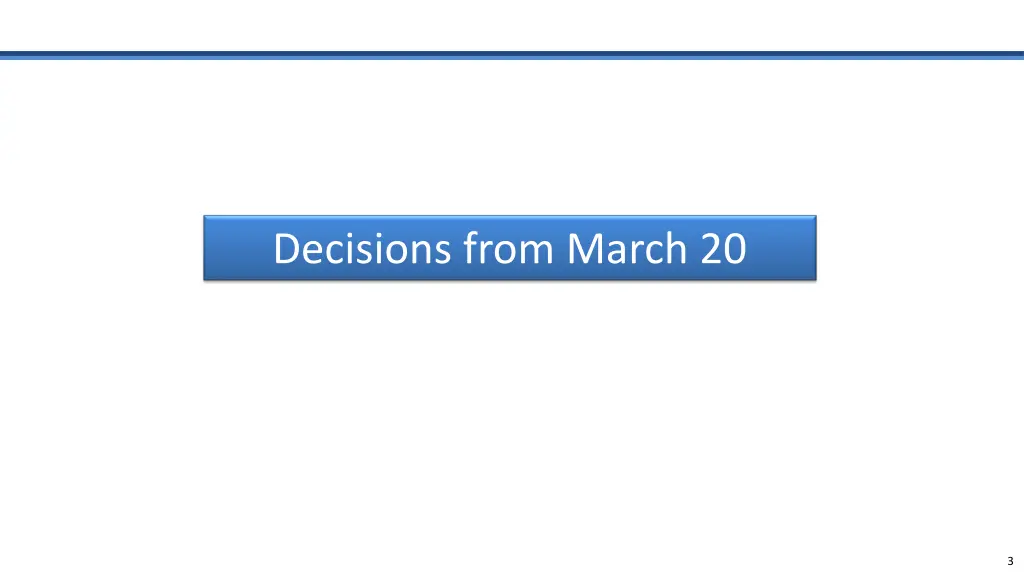 decisions from march 20