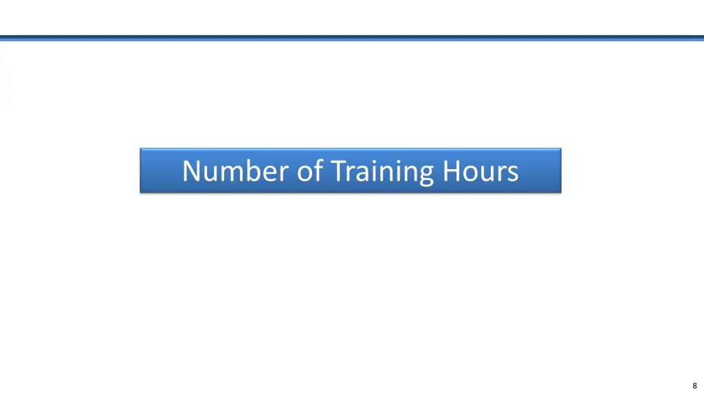number of training hours