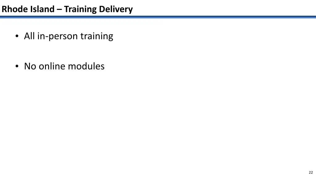 rhode island training delivery