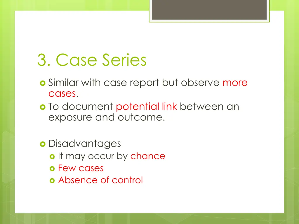 3 case series