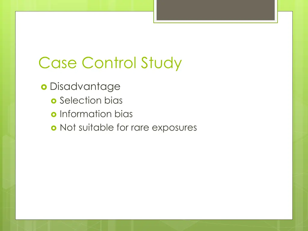 case control study