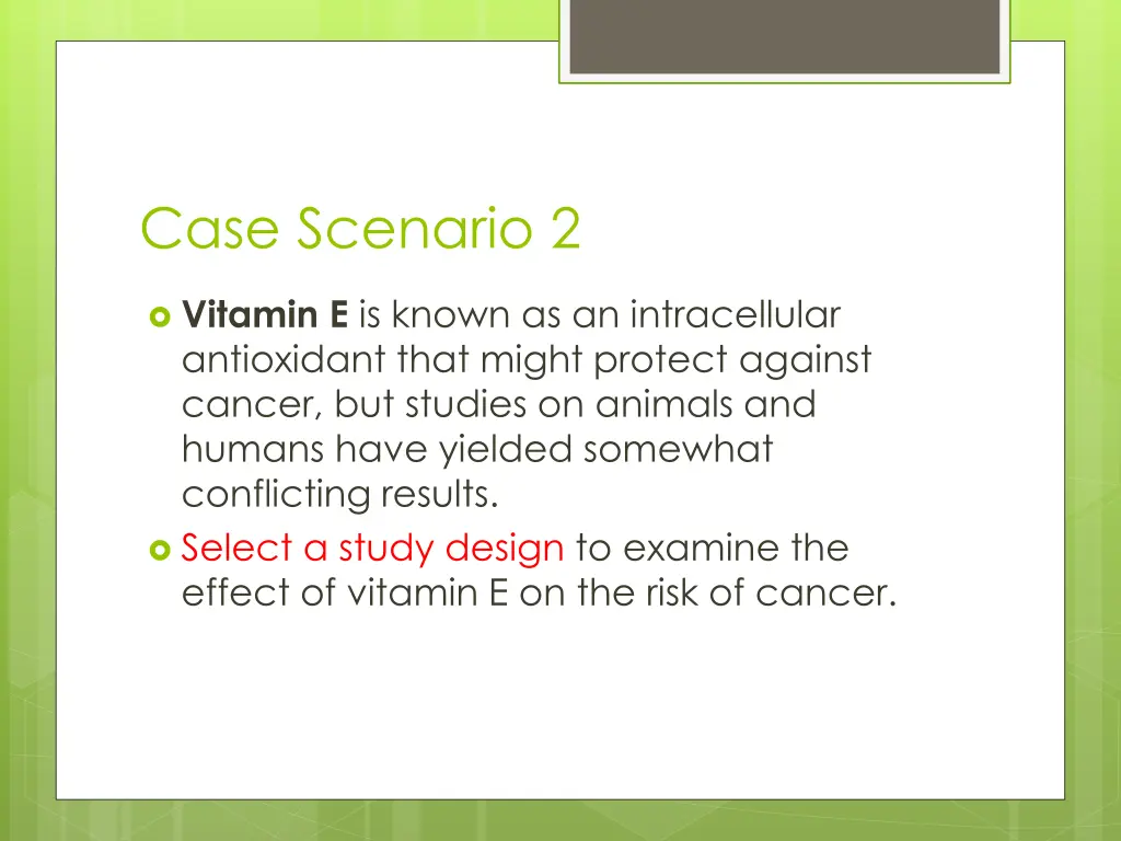 case scenario 2