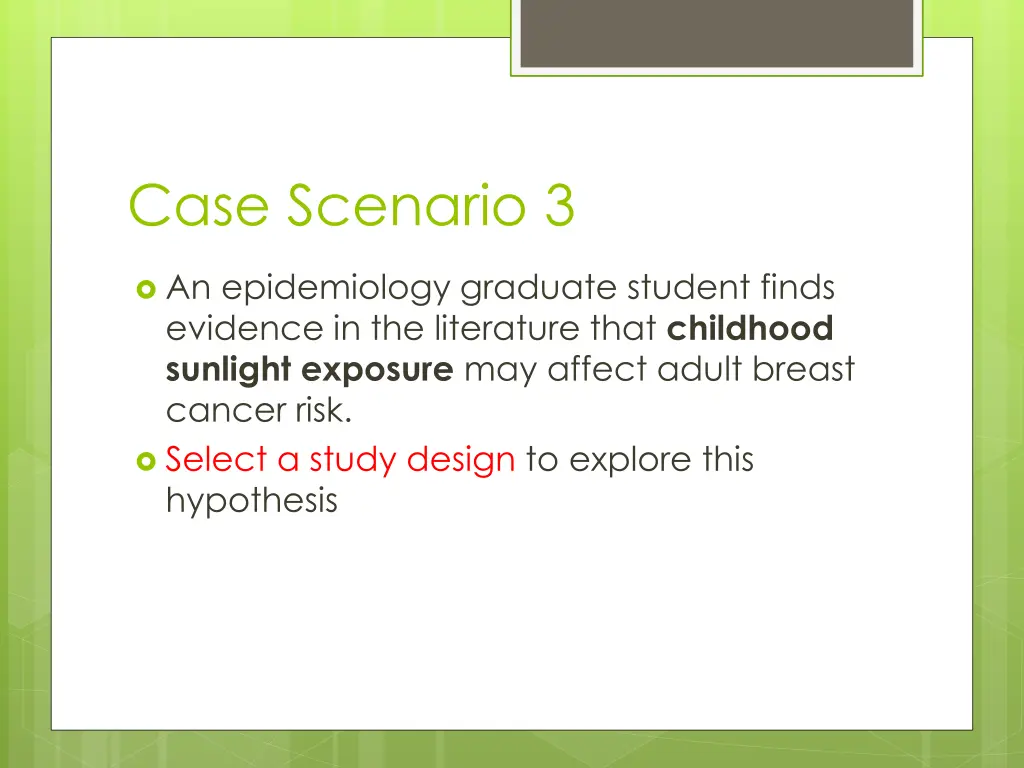 case scenario 3