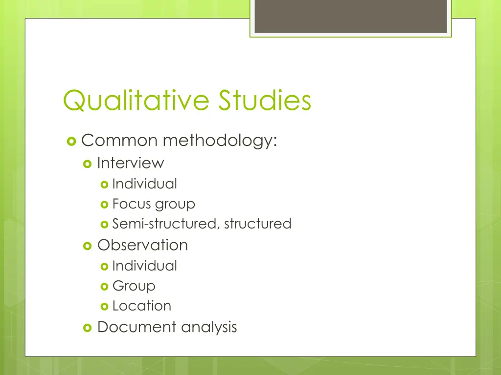 qualitative studies 1