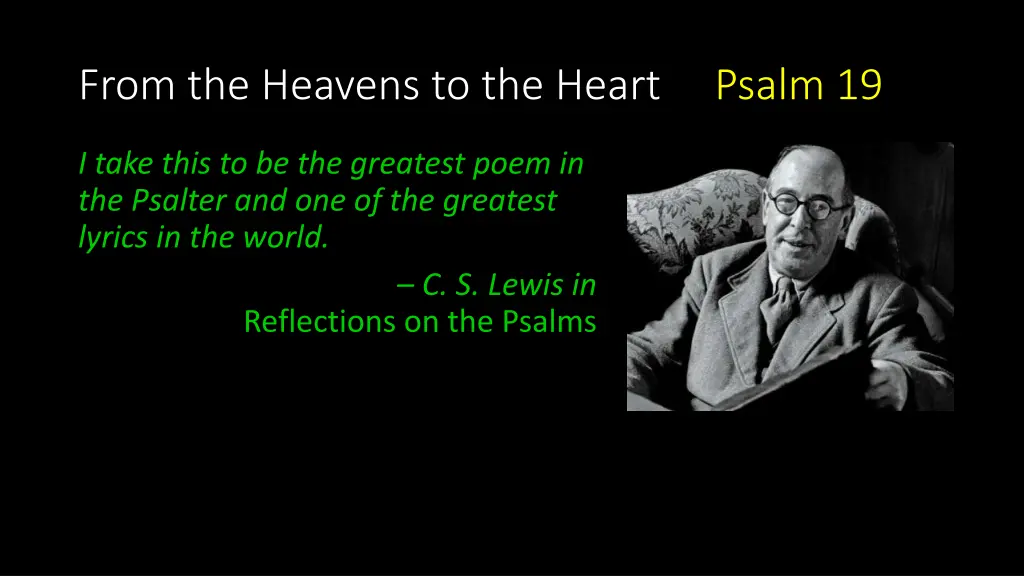from the heavens to the heart psalm 19 1