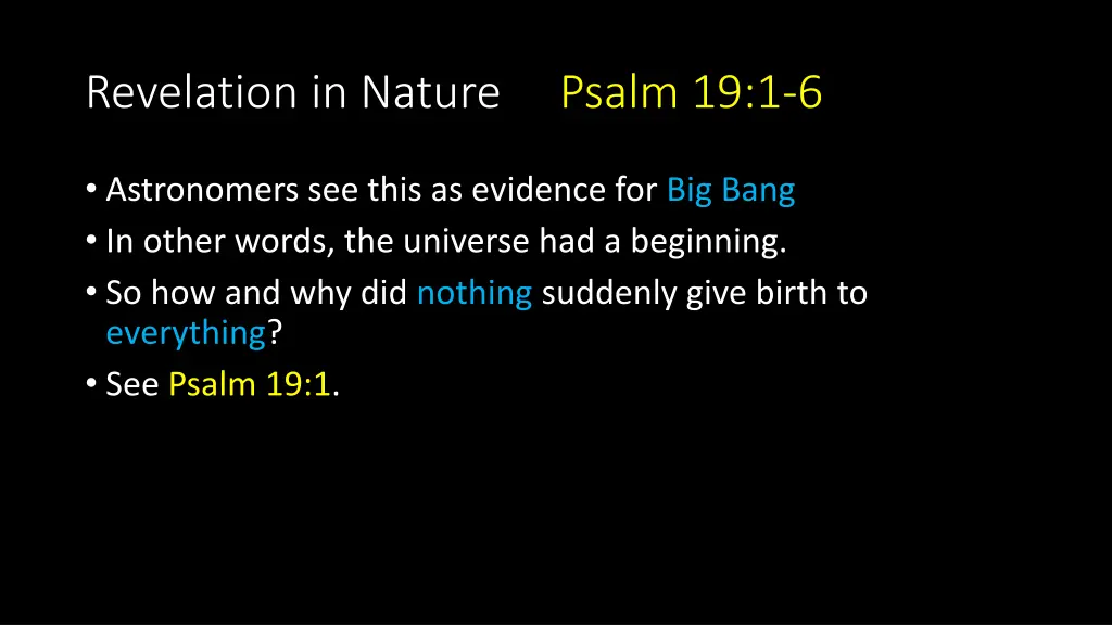 revelation in nature psalm 19 1 6 10