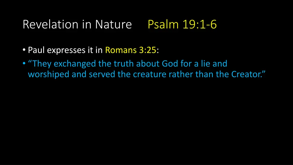 revelation in nature psalm 19 1 6 13