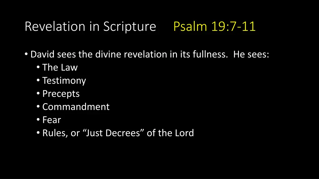 revelation in scripture psalm 19 7 11 2