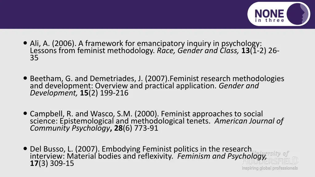 ali a 2006 a framework for emancipatory inquiry