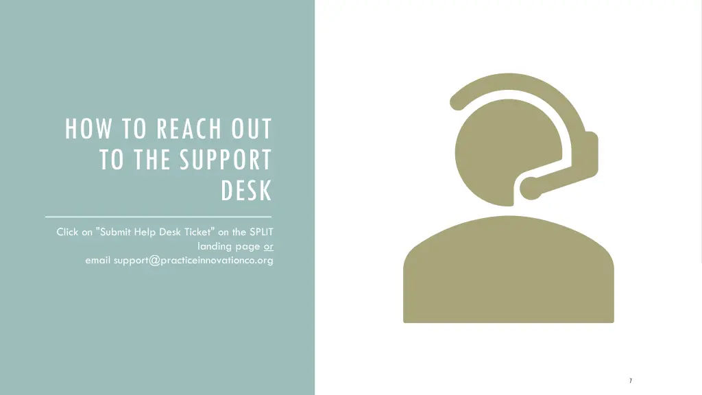 how to reach out to the support