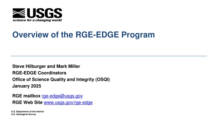 overview of the rge edge program