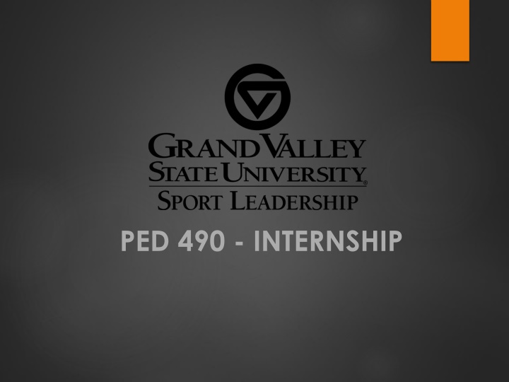 ped 490 internship