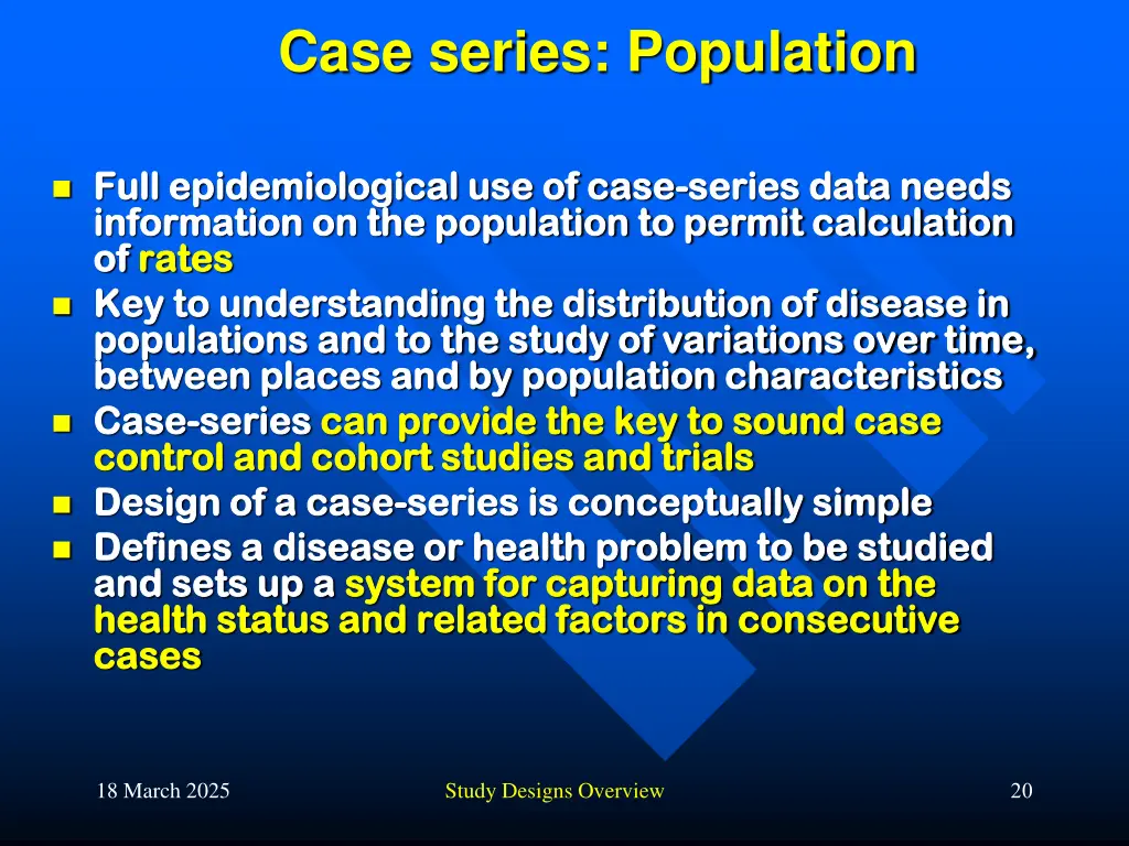 case series population