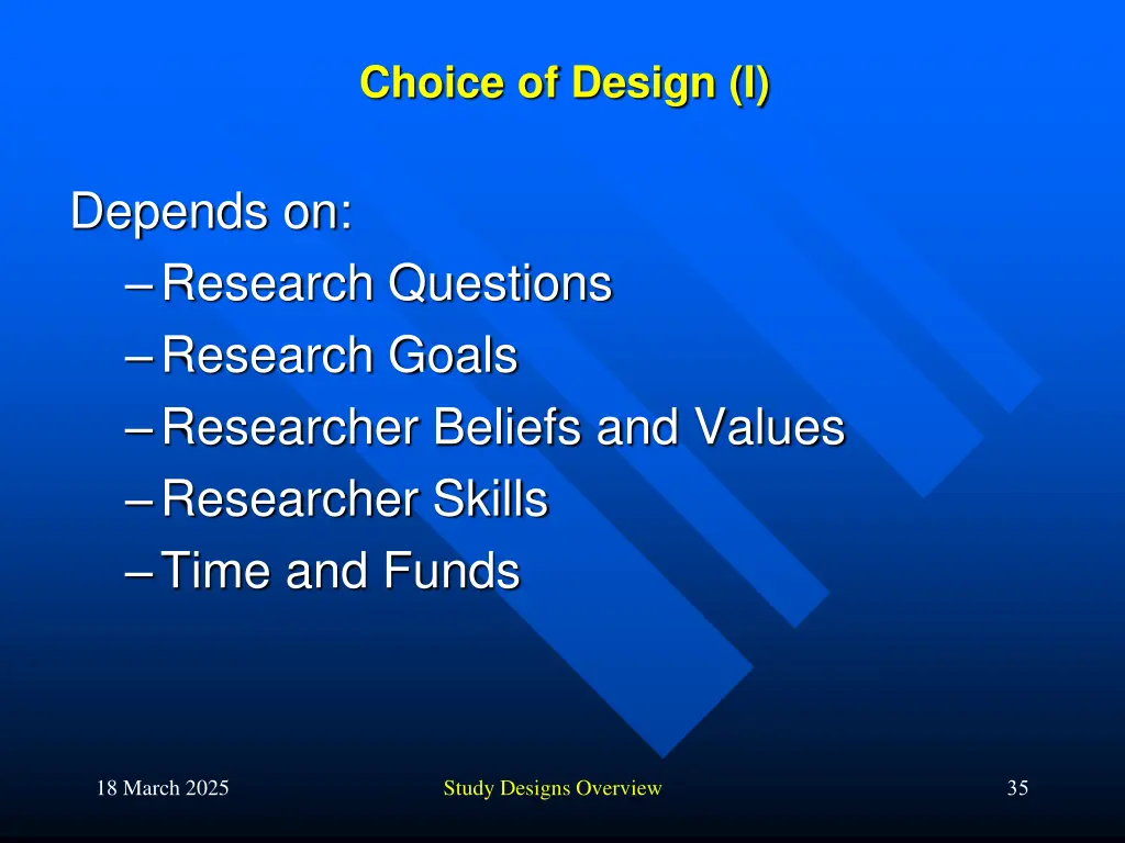 choice of design i