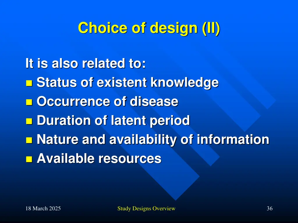 choice of design ii