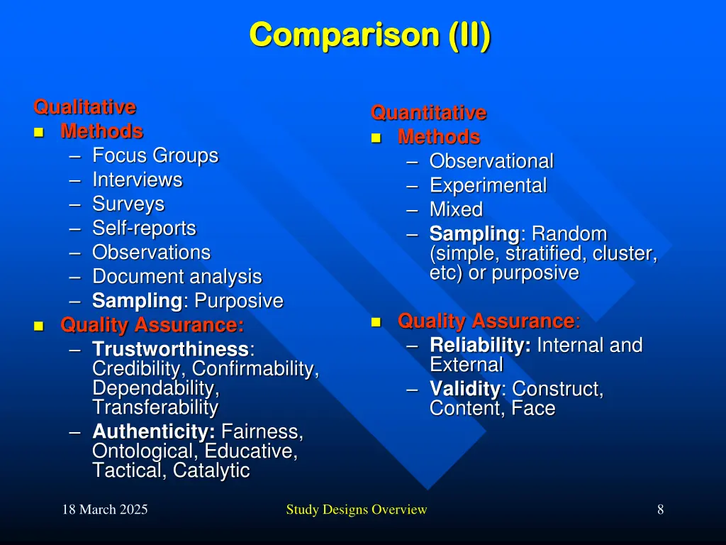 comparison ii comparison ii