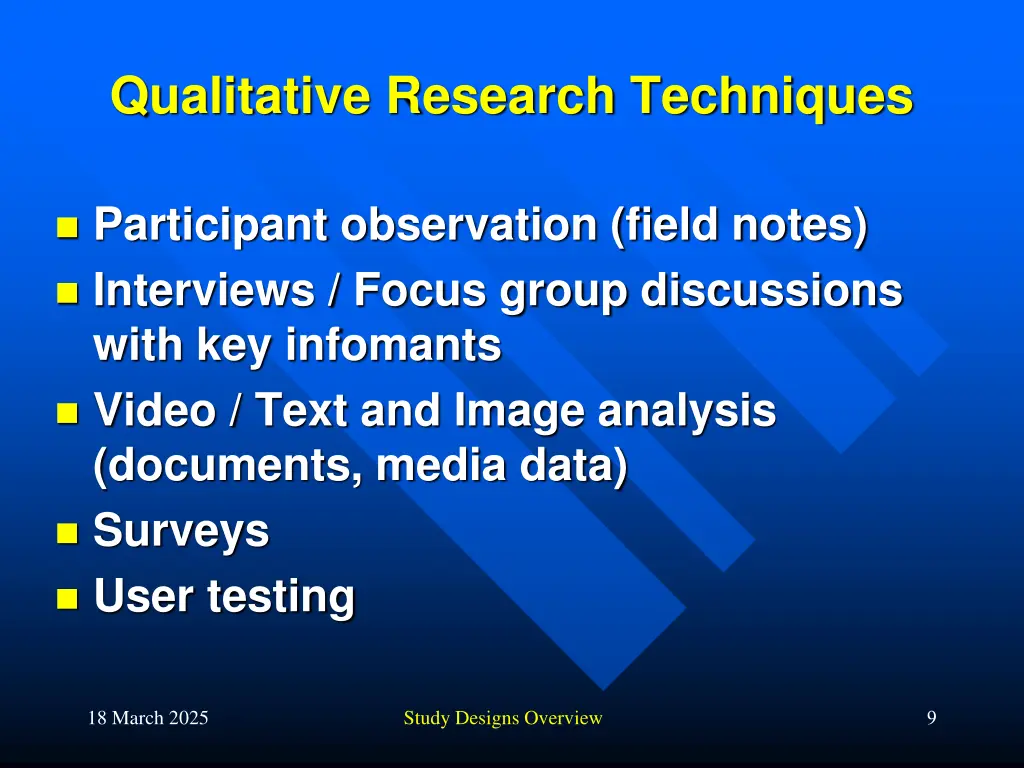 qualitative research techniques