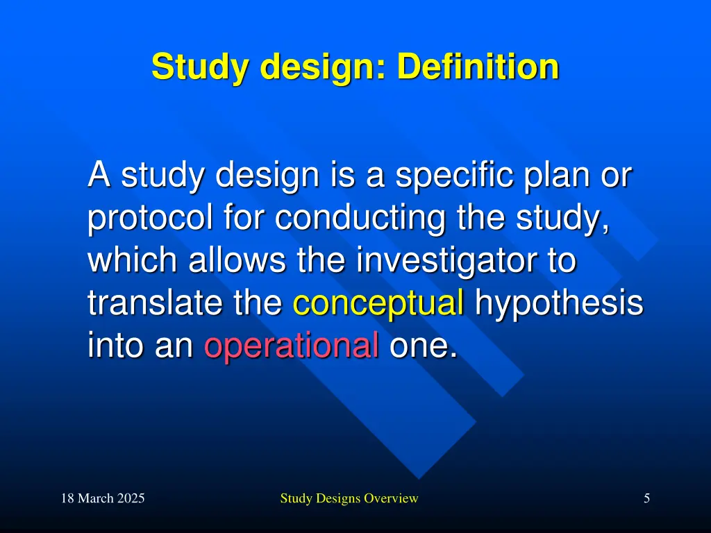 study design definition