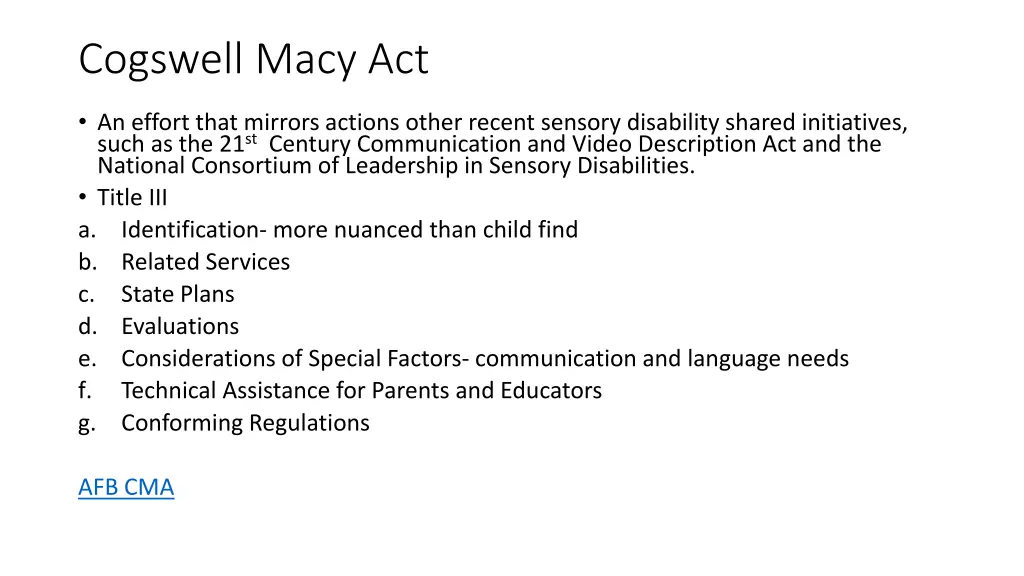 cogswell macy act