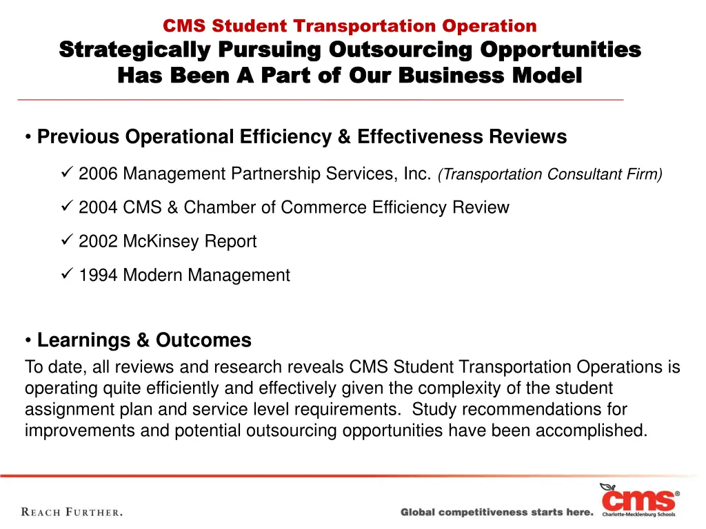 cms student transportation operation