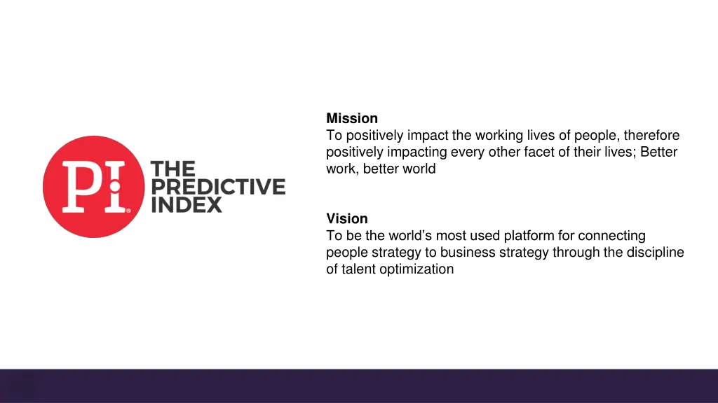 mission to positively impact the working lives