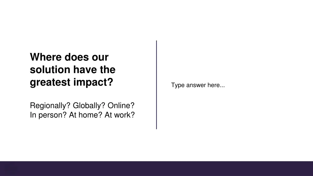 where does our solution have the greatest impact