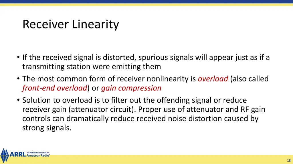 receiver linearity