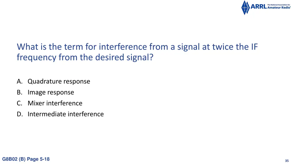 what is the term for interference from a signal