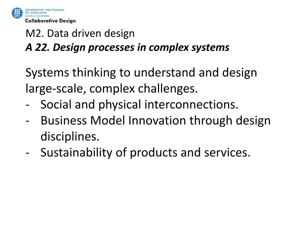 collaborative design m2 data driven design 3