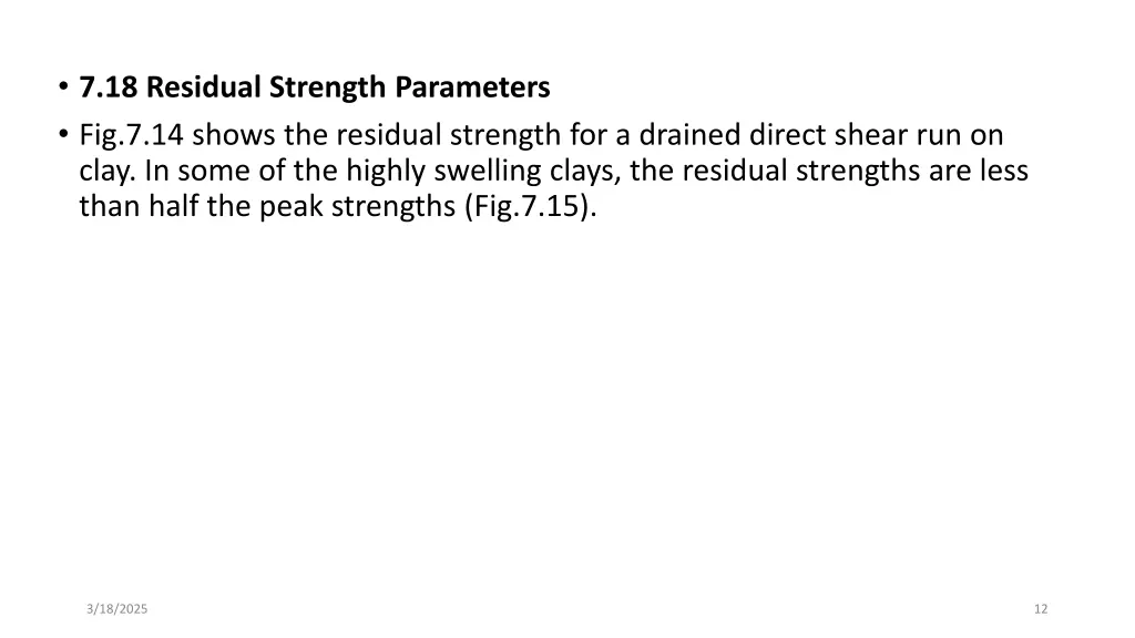 7 18 residual strength parameters fig 7 14 shows