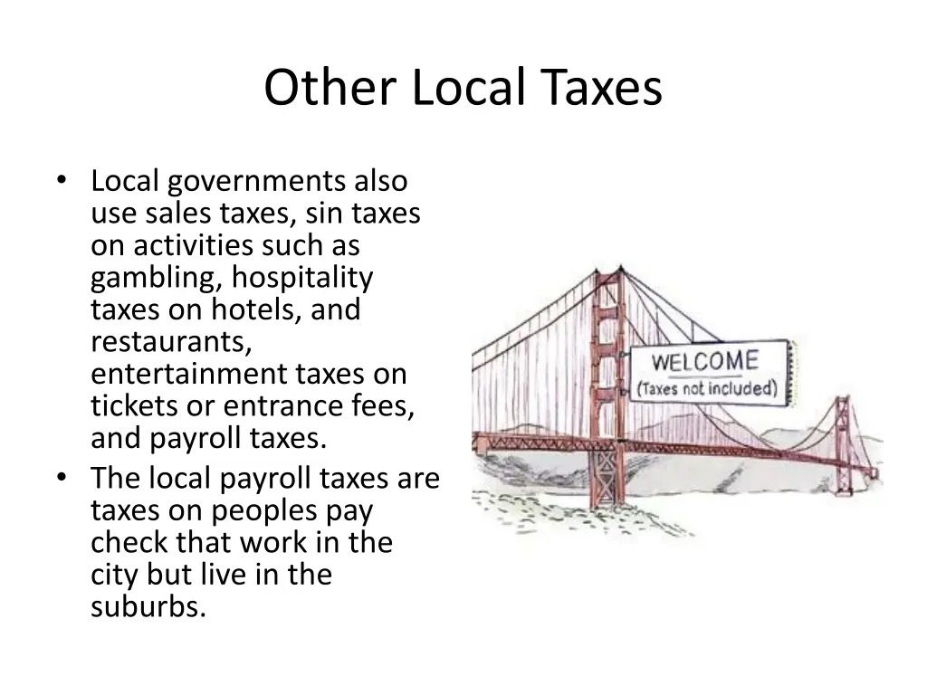 other local taxes
