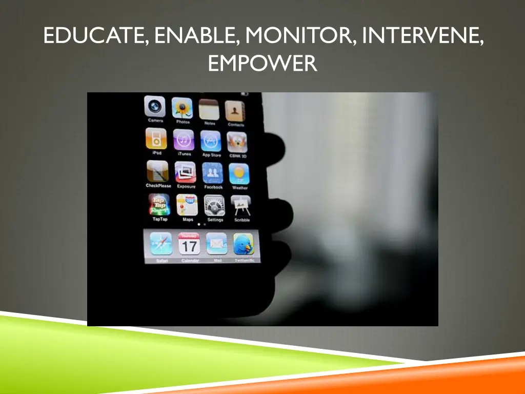 educate enable monitor intervene empower