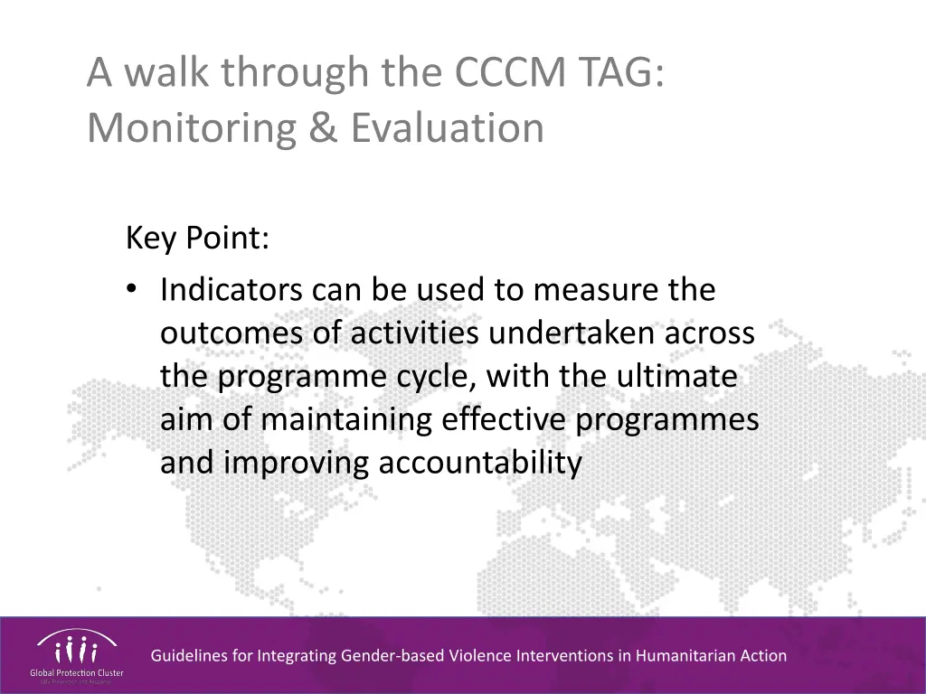 a walk through the cccm tag monitoring evaluation