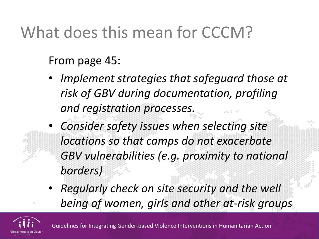 what does this mean for cccm 5