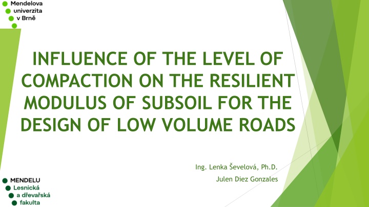 influence of the level of compaction