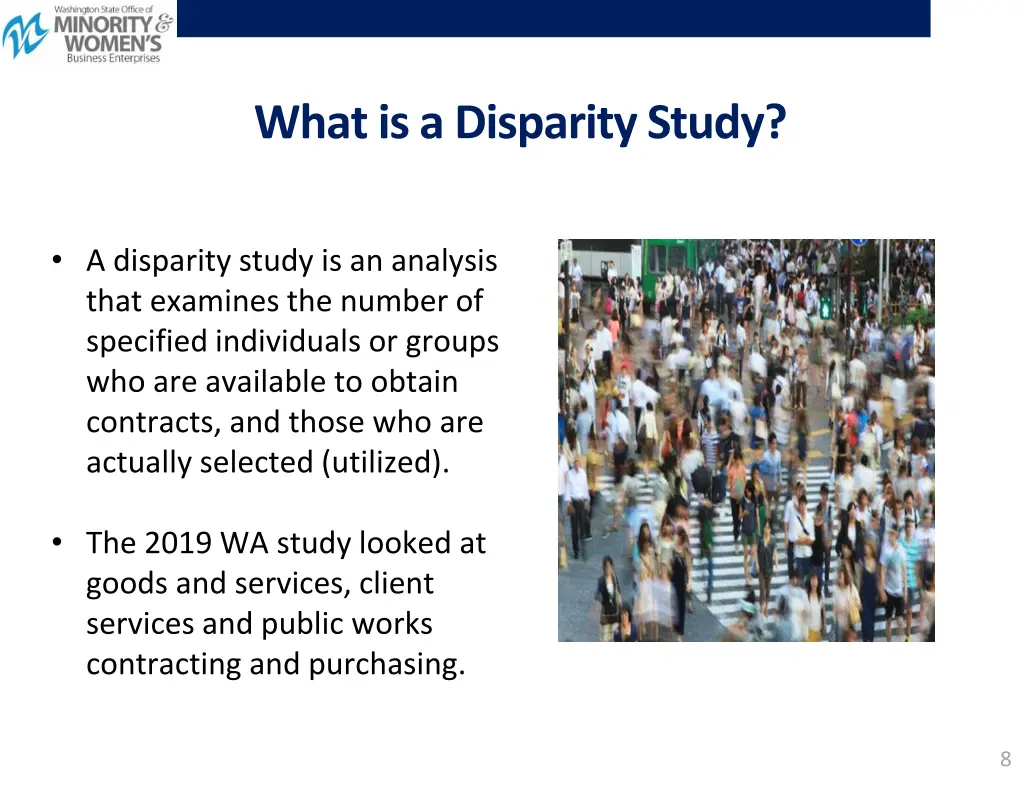 what is a disparity study