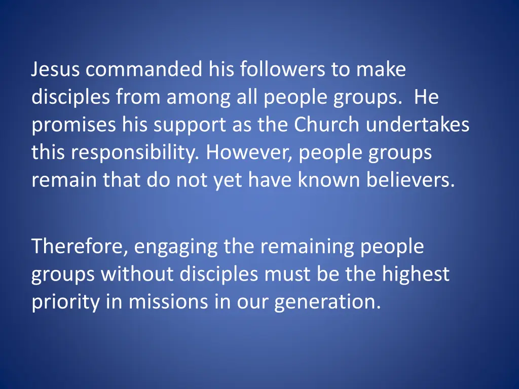 jesus commanded his followers to make disciples