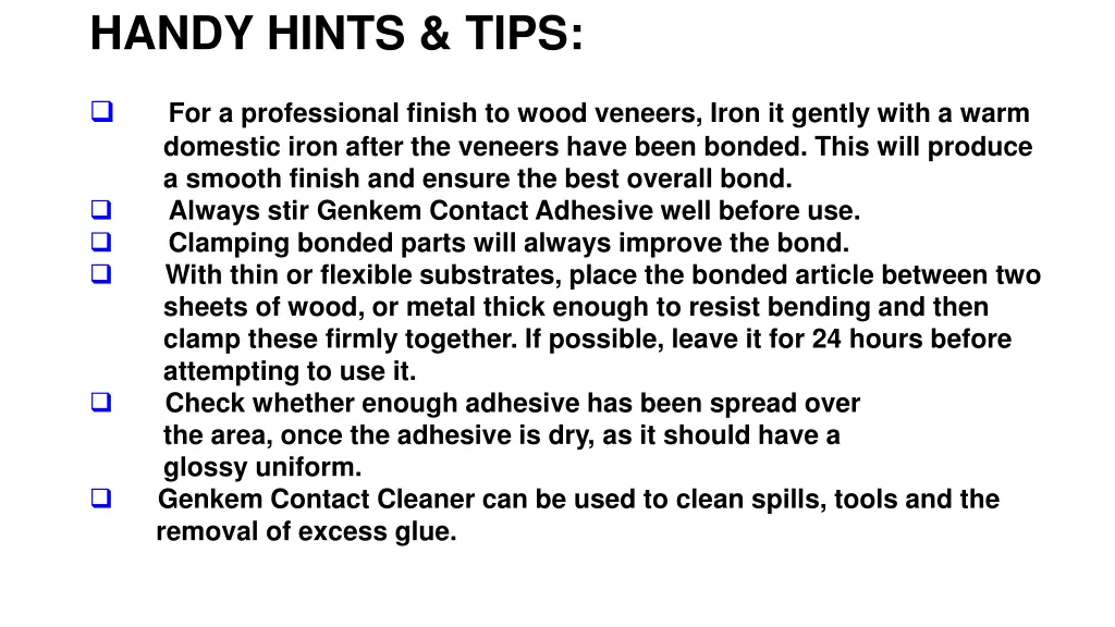handy hints tips