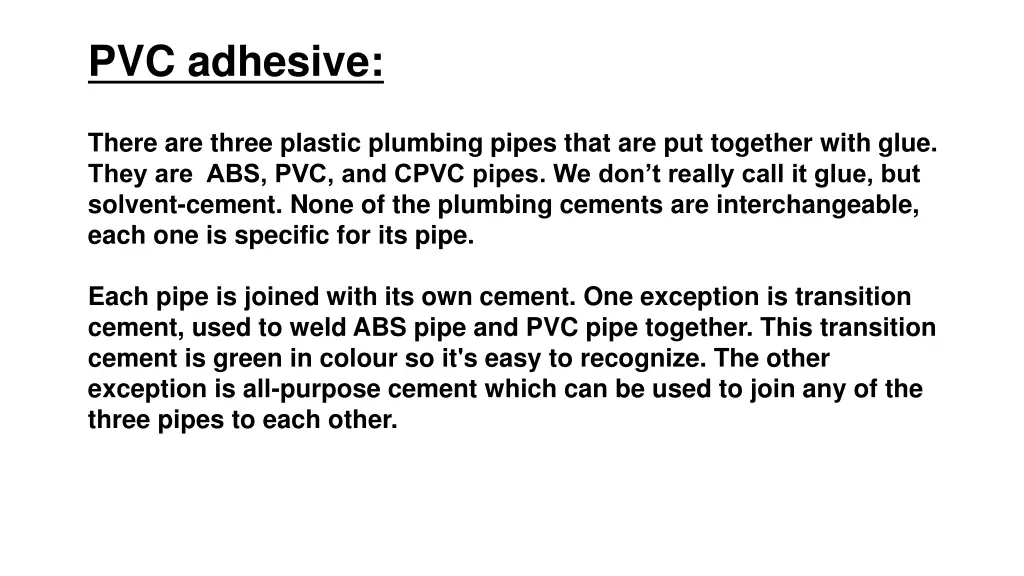 pvc adhesive 1